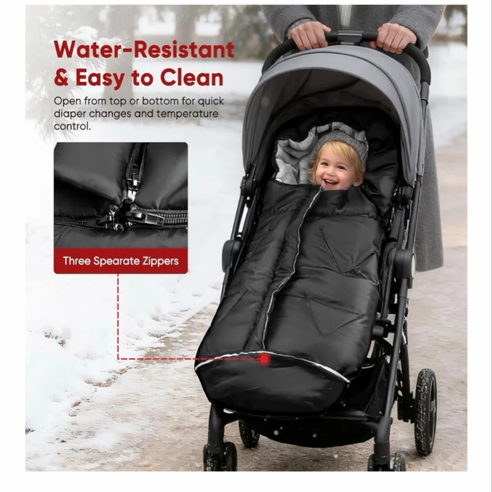 NEW Universal Stroller Blanket & Stroller Footmuff Water-Repellent Bunting Bag